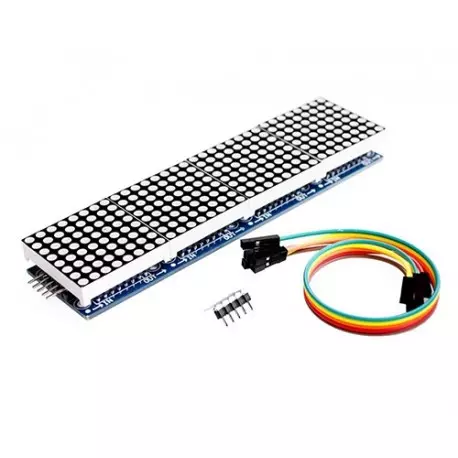 تصویر از ماژول نمایشگر LED ماتریسی 8x32 چیپ درایور MAX7219 رنگ قرمز