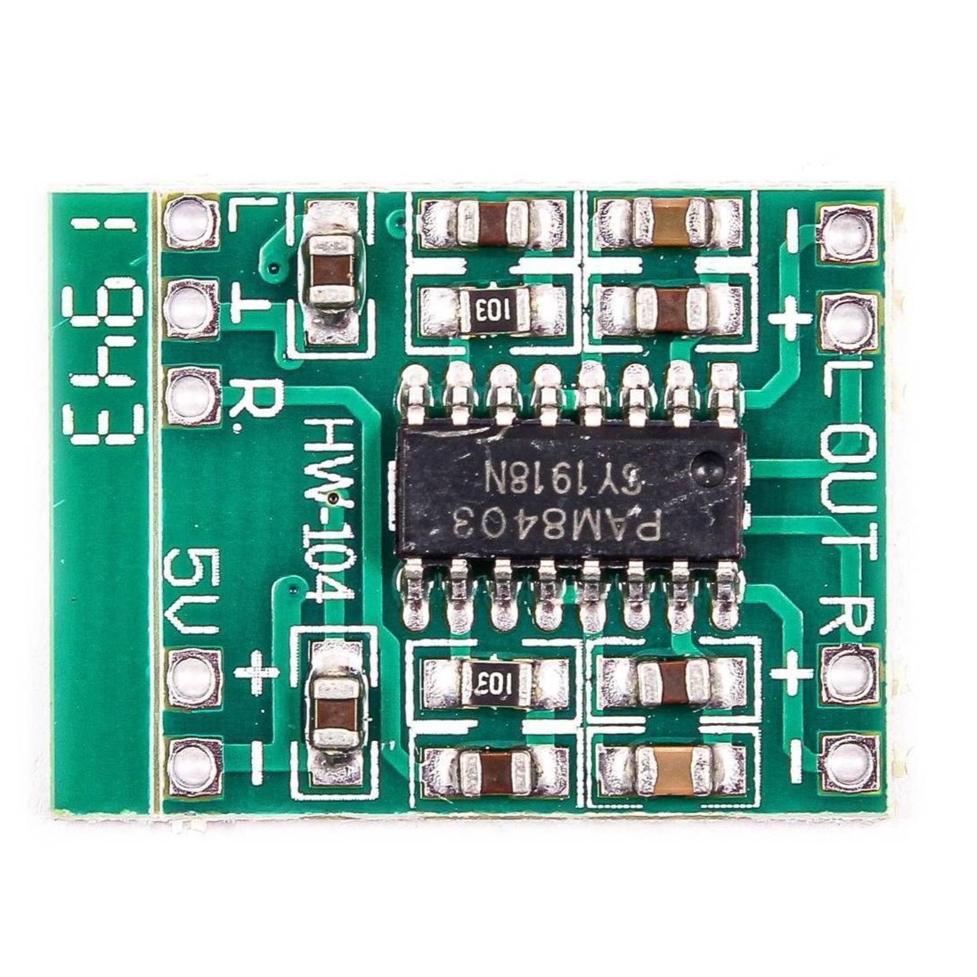 تصویر از ماژول آمپلی‌فایر 2×3W تراشه PAM8403 کلاس D