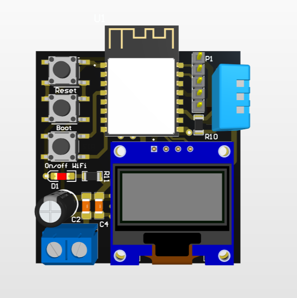 تصویر از پروژه هواشناسی با ESP8266