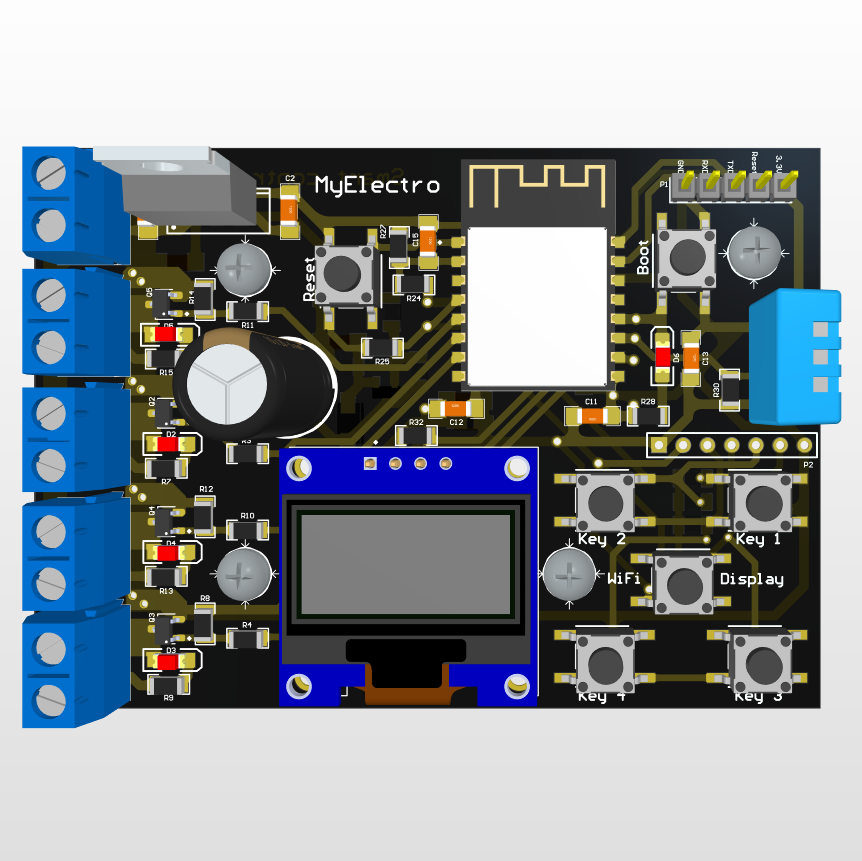 تصویر از پروژه کنترل هوشمند (برد مرکزی)