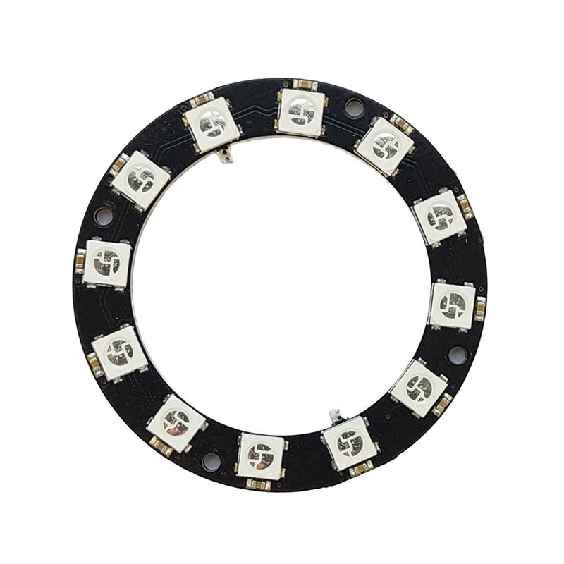 تصویر از ماژول WS2812 با 12 بیت (دایره ای)